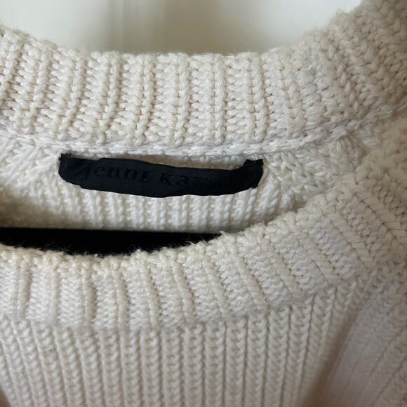 JENNI KAYNE Cotton Fisherman Sweater small - Picture 4 of 5